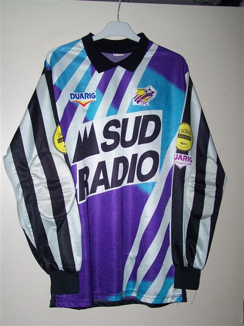 don du maillot de BARTHEZ FABIEN TOULOUSE FC  SAISON 91 92